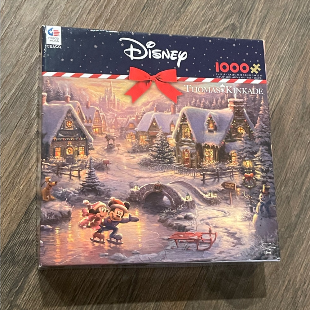 NWT- Thomas Kinkade-Disney Christmas Puzzle